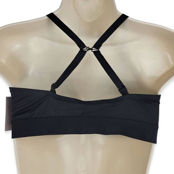 Auden Black Unlined Triangle Bralette Large NWT - Picture 2 of 3